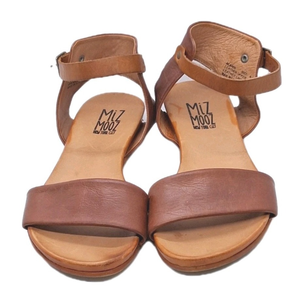 Miz Mooz Alanis Leather Sandals Size 6 Brandy